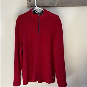 Toad&Co Men's Red Half-Zip Pullover Sweater
